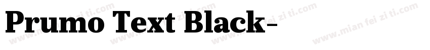 Prumo Text Black字体转换